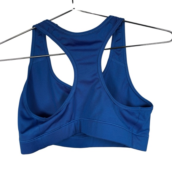 Nike Womens Royal Blue Sports Bra Dri Fit No Padding Wire Free Casual Gym Yoga - Picture 3 of 4